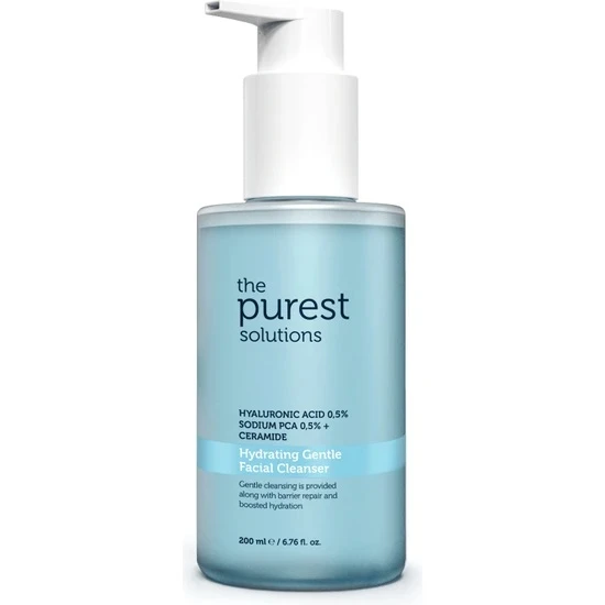 The Purest Solutions Nemlendirici ve Bariyer Onarıcı Kuru ve Karma Ciltler için Hyaluronik Asit Temizleme Jeli 200 ml ürün görseli 1