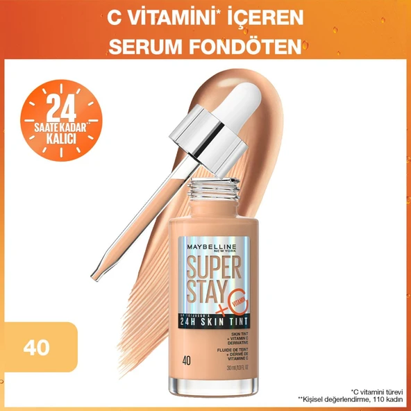 Maybellıne Super Stay 24H Skın Tınt Fondöten 40 ürün görseli 1