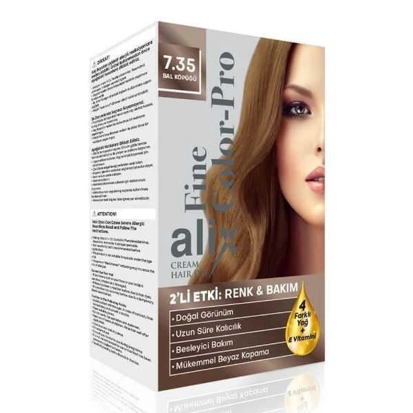 Alix Kit Saç Boyası Color Pro 7.35 Bal Köpüğü ürün görseli 1