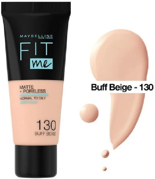 Maybellıne Fıt Me Matte Poreless Fondöten 130 Buff Beıge ürün görseli 1
