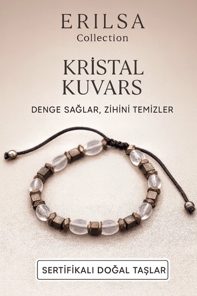 Sertifikalı Ham Kristal Kuvars Bileklik – Enerji Temizleyici Zihin Dengeleyici ürün görseli 1
