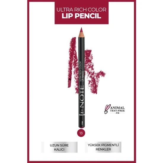 Note Ultra Rıch Lıp Pencil Dudak Kalemi 13 ürün görseli 1