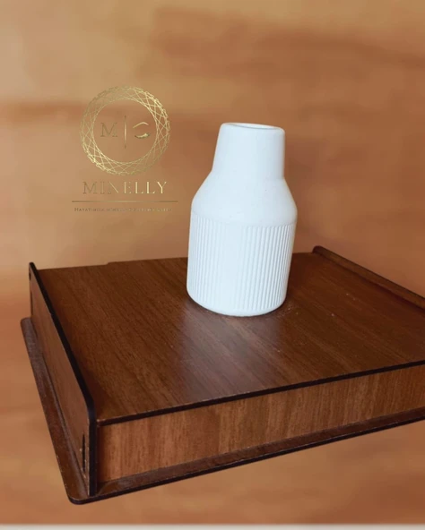 Minelly Dingin Çizgilerle Minimal Vazo ürün görseli 1