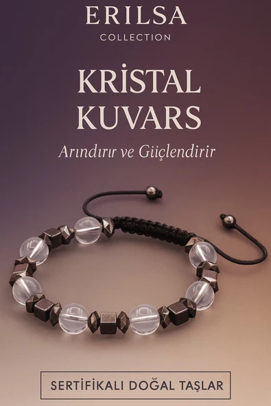 Sertifikalı Kristal Kuvars Taşı Bileklik – Arındırıcı ve Güçlendirici Doğal Taş ürün görseli 1