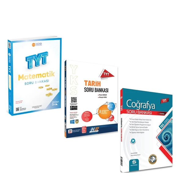 TYT Hız ve Renk Tarih Üç Dört Beş Matematik Bilgi Sarmal Coğrafya Soru Bankası 3 Kitap Set ürün görseli 1