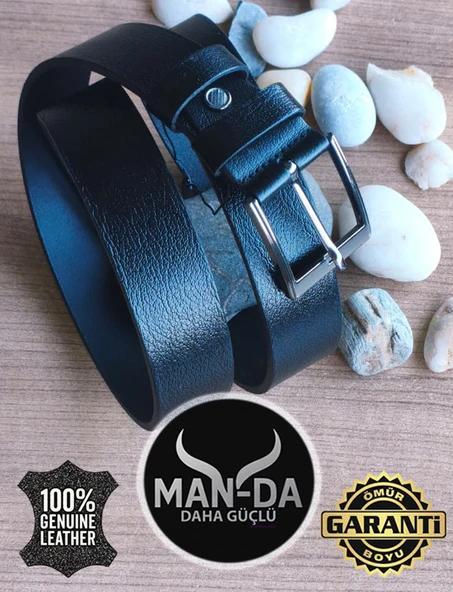 Manda Derisi Kemer (Siyah) ürün görseli 1