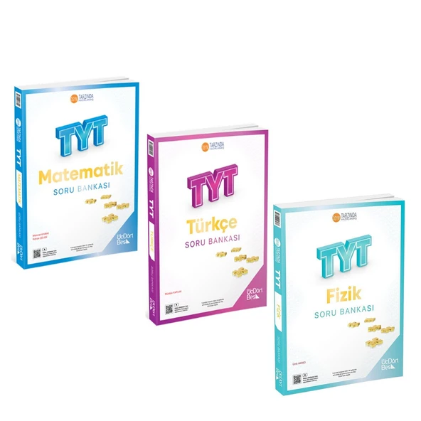 Üç Dört Beş TYT Fizik TYT Matematik TYT Türkçe Soru Bankası 3 Kitap Set ürün görseli 1