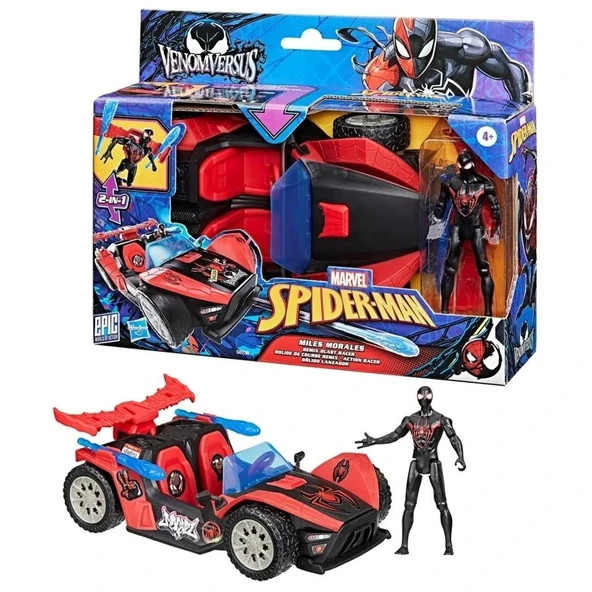 Orjinal Marvel Spiderman Venom Versus Miles Morales Remix Racer ürün görseli 1
