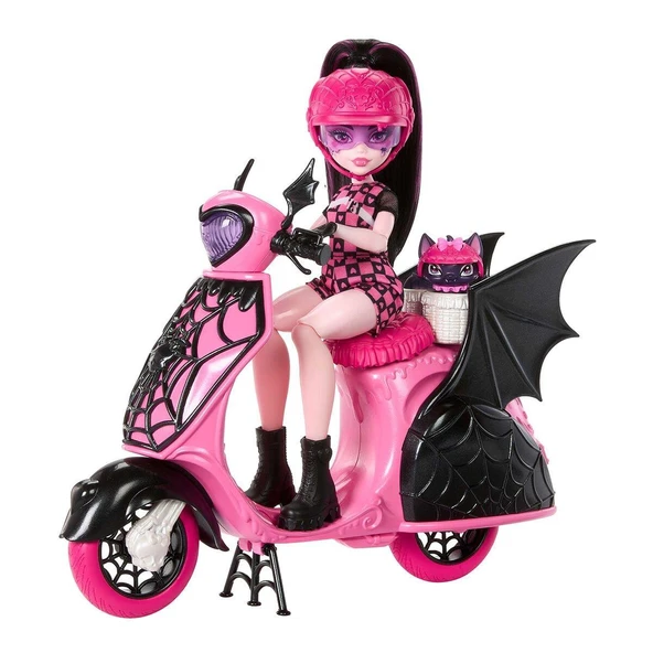Orjinal Monster High Vamptastic Scooter Draculaura - Resim 2