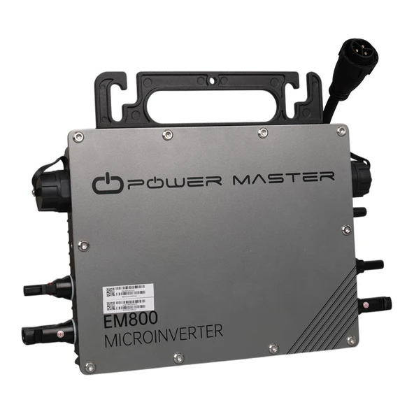 Powermaster EM800 800 Watt Solar Micro Inverter AC220 Volt Trifaze Şebeke Bağlantılı MPPT İnvertör ürün görseli 1