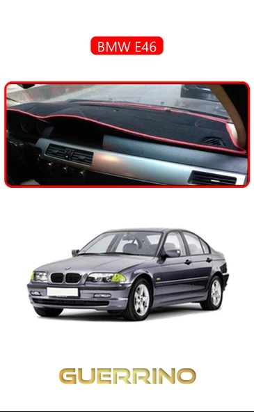BMW E46TORPİDO KORUMA KILIFI KIRMIZI KENAR ürün görseli 1
