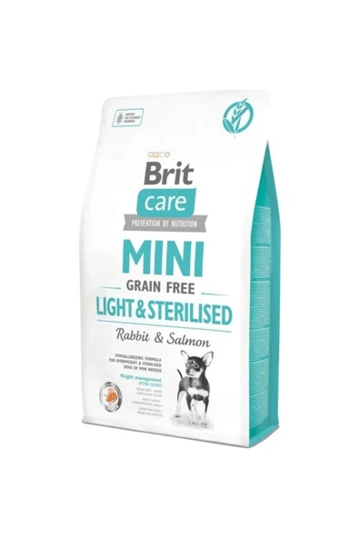 Brit Care Tahılsız Mini Light Sterillised Tavşanlı Köpek Maması 2 Kg ürün görseli 1