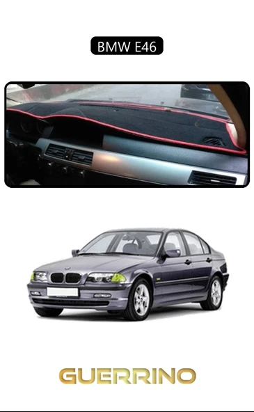 BMW E46TORPİDO KORUMA KILIFI SİYAH KENAR ürün görseli 1