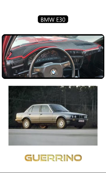 BMW E30TORPİDO KORUMA KILIFI SİYAH KENAR ürün görseli 1