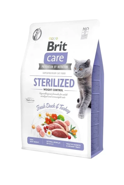 Brit Care Ördekli Kısırlaştrırılmış Yetişkin Kedi Maması 7 Kg. ürün görseli 1