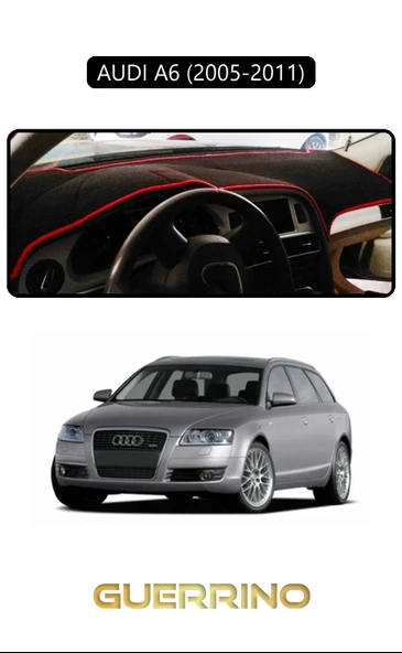 AUDI A6 (2005-2011) TORPİDO KORUMA KILIFI SİYAH KENAR ürün görseli 1