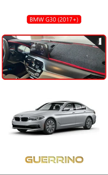 BMW G30 G31 G38 2017+TORPİDO KORUMA KILIFI KIRMIZI KENAR ürün görseli 1