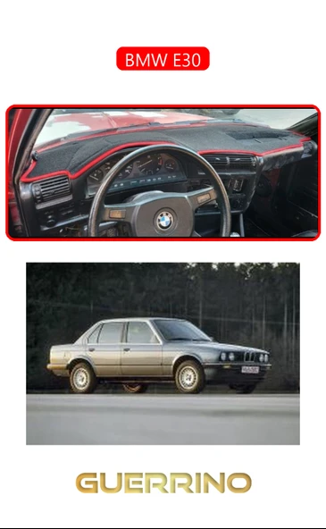 BMW E30TORPİDO KORUMA KILIFI KIRMIZI KENAR ürün görseli 1