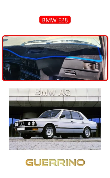 BMW E28TORPİDO KORUMA KILIFI KIRMIZI KENAR ürün görseli 1