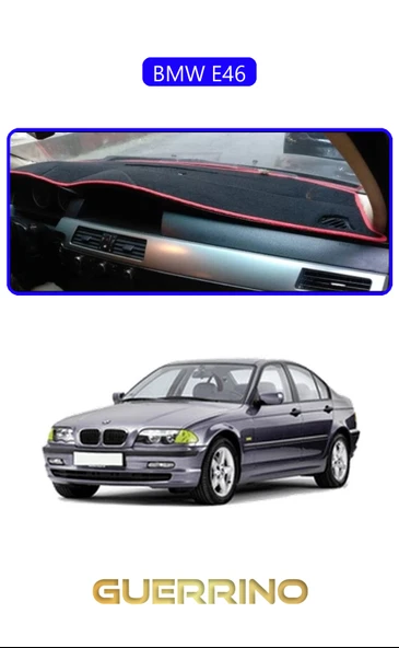 BMW E46TORPİDO KORUMA KILIFI MAVİ KENAR ürün görseli 1