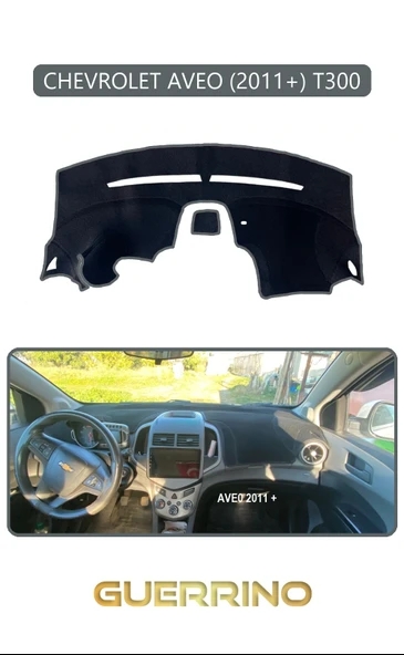 CHEVROLET AVEO 2011+ T300TORPİDO KORUMA KILIFI GRİ KENAR ürün görseli 1