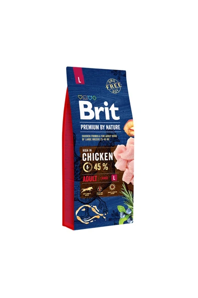 Brit Premium Nature Büyük Irk Tavuklu Yetişkin Köpek Maması 15 Kg ürün görseli 1