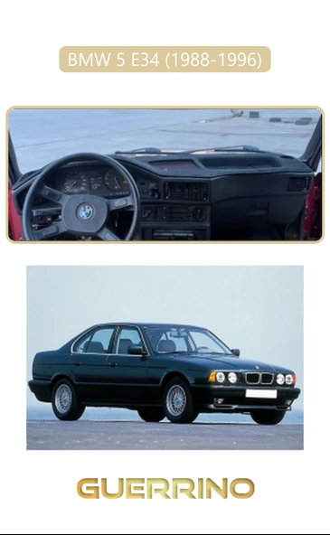 BMW 5 E34 1988-1996TORPİDO KORUMA KILIFI BEJ KENAR ürün görseli 1