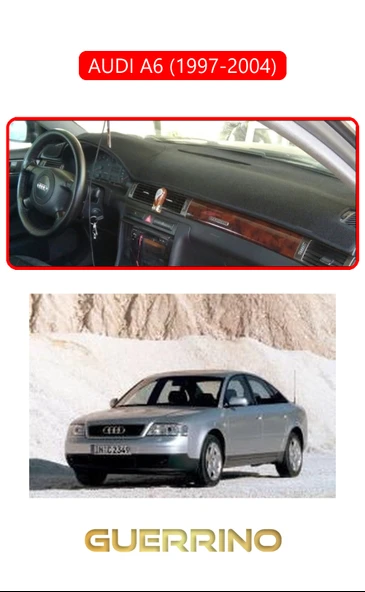 AUDI A6 (1997-2004)TORPİDO KORUMA KILIFI KIRMIZI KENAR ürün görseli 1