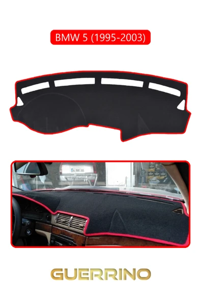 BMW 5 1995-2003TORPİDO KORUMA KILIFI KIRMIZI KENAR ürün görseli 1