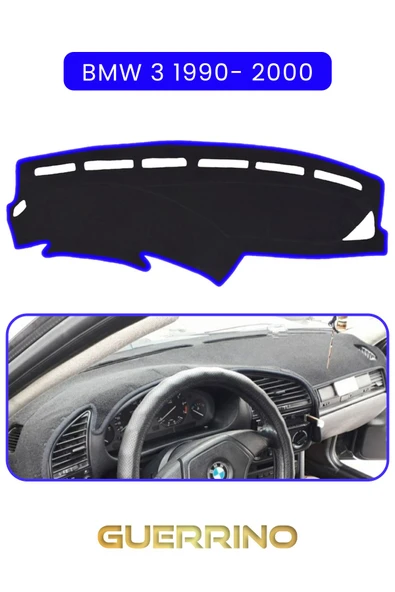 BMW 3 1990-2000TORPİDO KORUMA KILIFI MAVİ KENAR ürün görseli 1