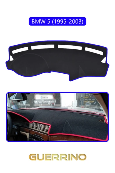 BMW 5 1995-2003TORPİDO KORUMA KILIFI MAVİ KENAR ürün görseli 1