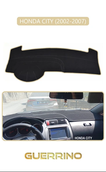HONDA CITY 2002-2007TORPİDO KORUMA KILIFI BEJ KENAR ürün görseli 1