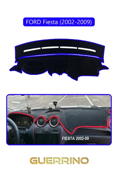 FORD Fiesta (2002-2009)TORPİDO KORUMA KILIFI MAVİ KENAR ürün görseli 1