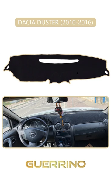 DACIA DUSTER 2010-2016TORPİDO KORUMA KILIFI BEJ KENAR ürün görseli 1