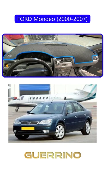 FORD Mondeo (2000-2007)TORPİDO KORUMA KILIFI MAVİ KENAR ürün görseli 1