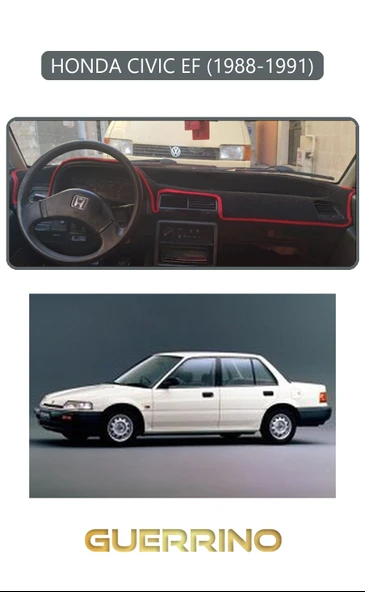 HONDA CIVIC EF 1988-1991TORPİDO KORUMA KILIFI GRİ KENAR ürün görseli 1