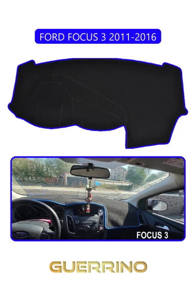 FORD Focus 3 (2011-2016)TORPİDO KORUMA KILIFI MAVİ KENAR ürün görseli 1