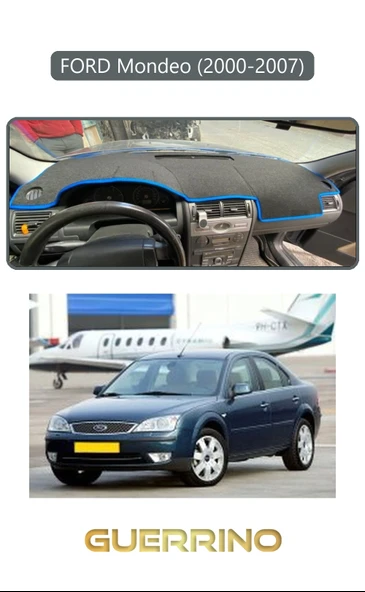 FORD Mondeo (2000-2007)TORPİDO KORUMA KILIFI GRİ KENAR ürün görseli 1