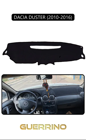 DACIA DUSTER 2010-2016TORPİDO KORUMA KILIFI SİYAH KENAR ürün görseli 1