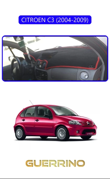 CITROEN C3 2004-2009TORPİDO KORUMA KILIFI MAVİ KENAR ürün görseli 1