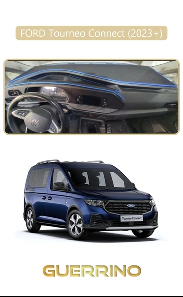 FORD Torneo Connect 2023+ (CADY 2023+)TORPİDO KORUMA KILIFI BEJ KENAR ürün görseli 1