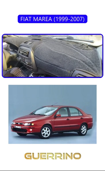 FIAT MAREA 1999-2007TORPİDO KORUMA KILIFI MAVİ KENAR ürün görseli 1