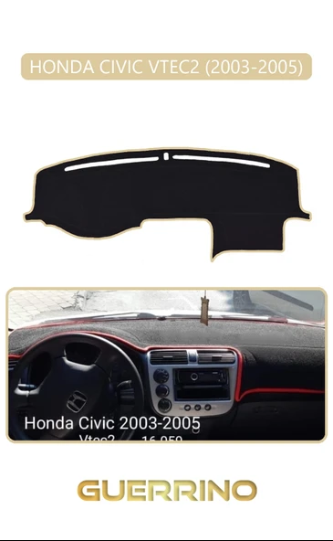 HONDA CIVIC VTEC2 2003-2005TORPİDO KORUMA KILIFI BEJ KENAR ürün görseli 1