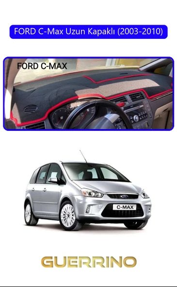 FORD C-Max uzun kapaklı (2003-2010)TORPİDO KORUMA KILIFI MAVİ KENAR ürün görseli 1