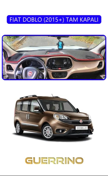FIAT DOBLO 2015+ TAM KAPALITORPİDO KORUMA KILIFI MAVİ KENAR ürün görseli 1