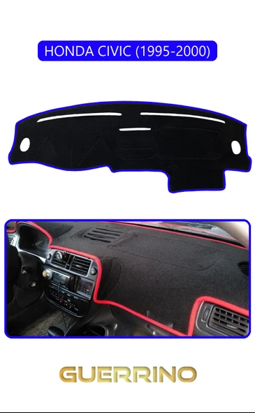 HONDA CIVIC 1995-2000TORPİDO KORUMA KILIFI MAVİ KENAR ürün görseli 1