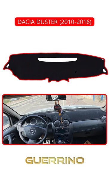 DACIA DUSTER 2010-2016TORPİDO KORUMA KILIFI KIRMIZI KENAR ürün görseli 1