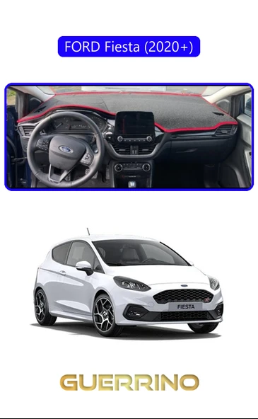FORD Fiesta (2020+)TORPİDO KORUMA KILIFI MAVİ KENAR ürün görseli 1