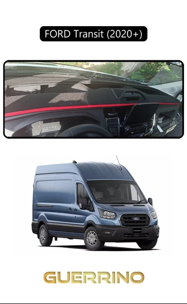 FORD Transit 2020+TORPİDO KORUMA KILIFI SİYAH KENAR ürün görseli 1