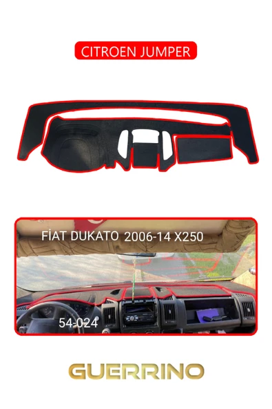 CITROEN JUMPERTORPİDO KORUMA KILIFI KIRMIZI KENAR ürün görseli 1